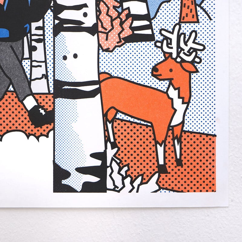 WHITE BIRCH | A3 RISO poster | ZERO PER ZERO_JP