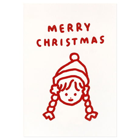 GIRL | Christmas pressed card