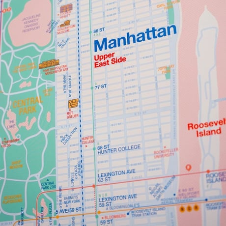 NYC pink | Railway poster
