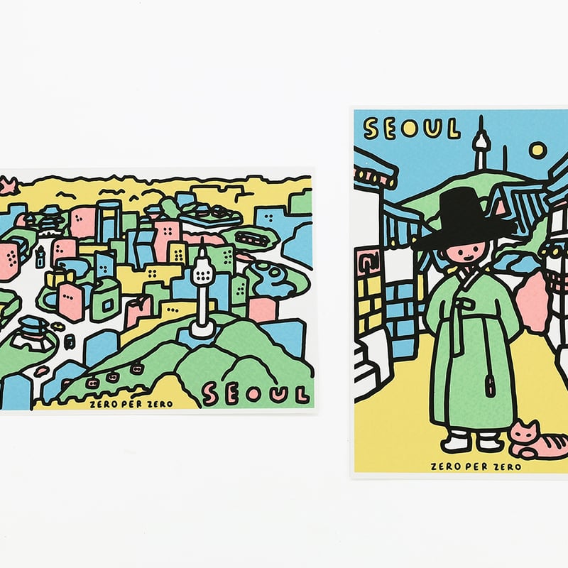 SEOUL hand 14 (CITY VIEW 3) | Postcard | ZERO P