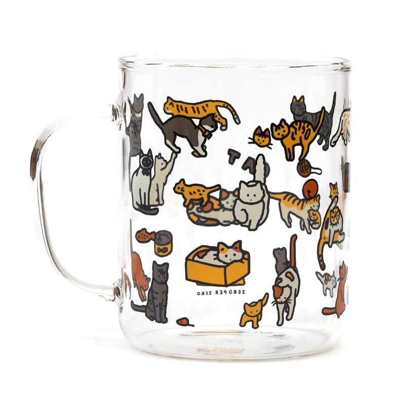 CAT DICTIONARY L | Glass cup | ZERO PER ZERO_JP