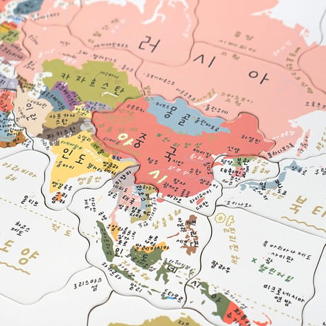 WORLD MAP (Korean ver.) PUZZLE | Jigsaw Puzzle