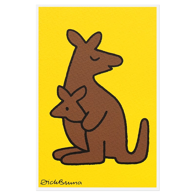 KANGAROO | Miffy Silkscreen Postcard | ZERO PER
