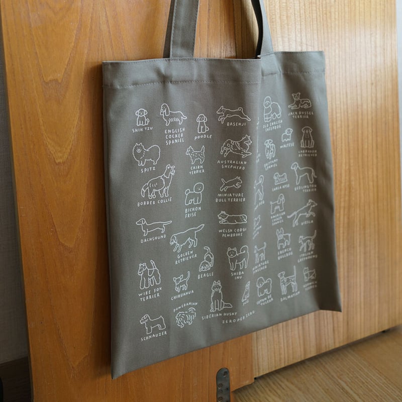 DOG DICTIONARY gray | Eco bag | ZERO PER ZERO_JP