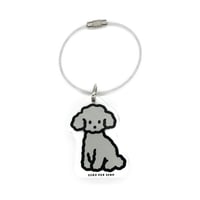 DOG 4 (SILVER POODLE) | Objet Keyring