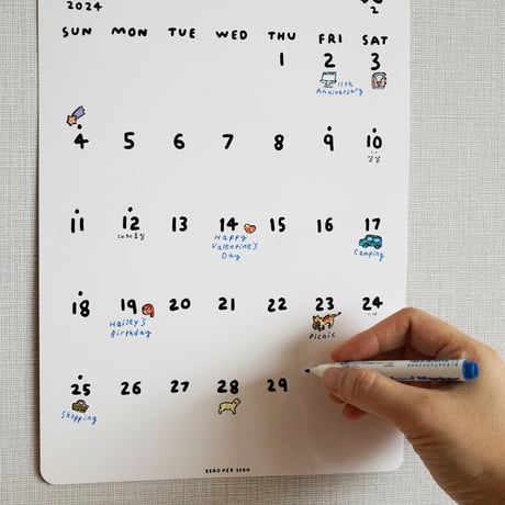 2024 WHITEBOARD CALENDAR | Calendar