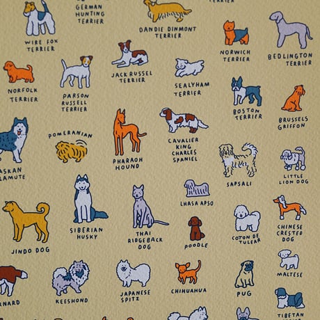 GRAPHIC DICTIONARY - DOG | Silkscreen poster（受注生産商品）