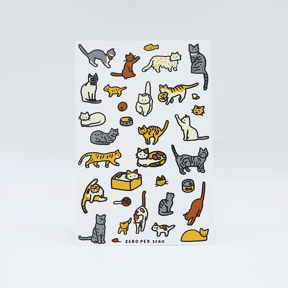 ボーダーレス　欺瞞/Deceit　英語版　2枚セット CAT DICTIONARY 2 | Postcard | ZERO PER ZERO_JP