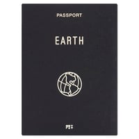 EARTH black | Passport cover