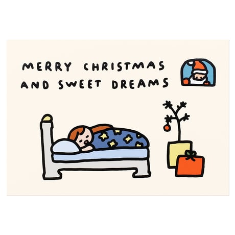 SLEEPING | Christmas pressed card