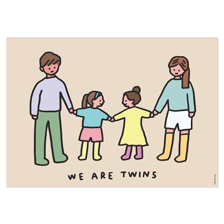 TWINS FAMILY (SISTERS) | A3 poster（受注生産商品）