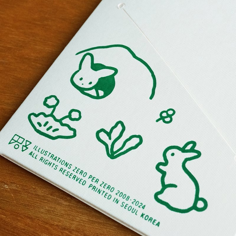 RABBIT beige | Passport cover 2 | ZERO PER ZERO_JP