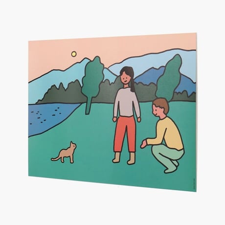 COUPLE & CAT | A3 poster（受注生産商品）