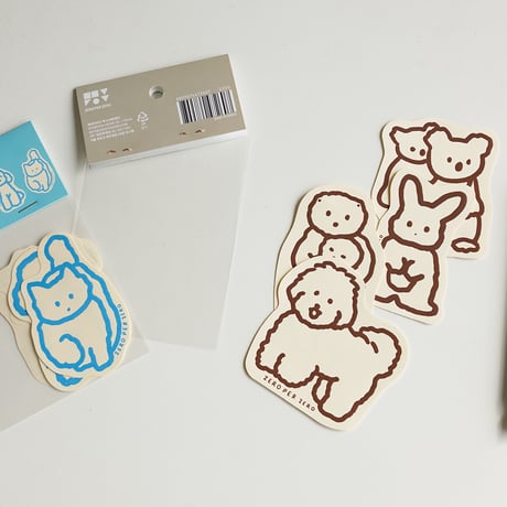 ANIMALS 2 (4 TYPES) | Message card pack