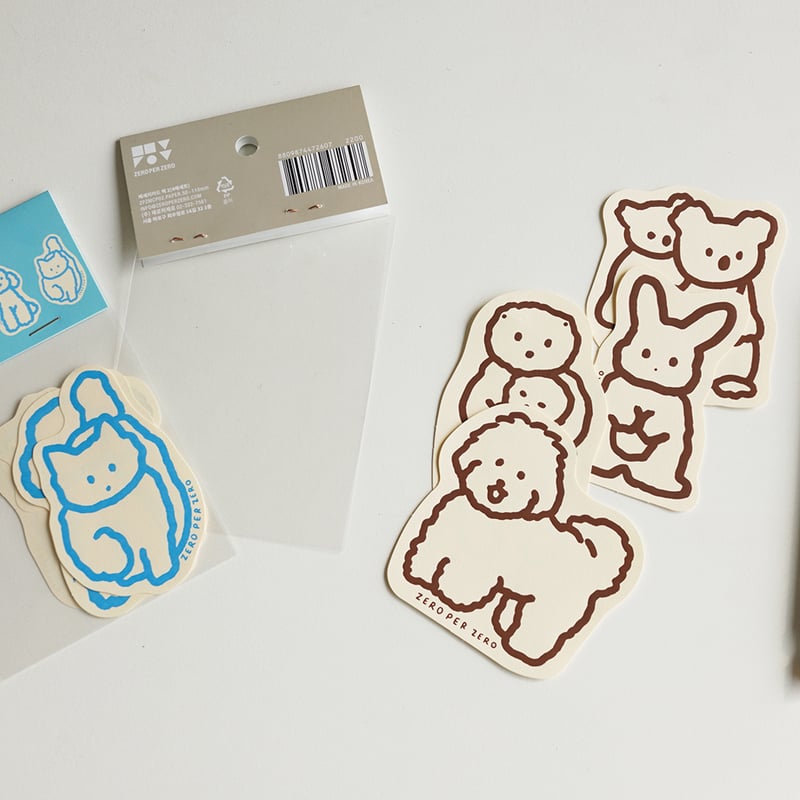 ANIMALS 2 (4 TYPES) | Message card pack | ZERO
