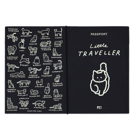 CAT black | Passport cover 2