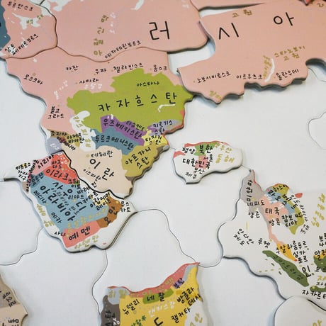 WORLD MAP (Korean ver.) PUZZLE | Jigsaw Puzzle