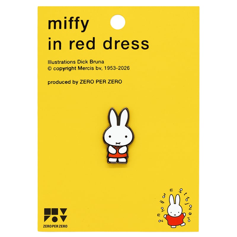 MIFFY IN RED DRESS | Miffy Pin | ZERO PER ZERO_JP