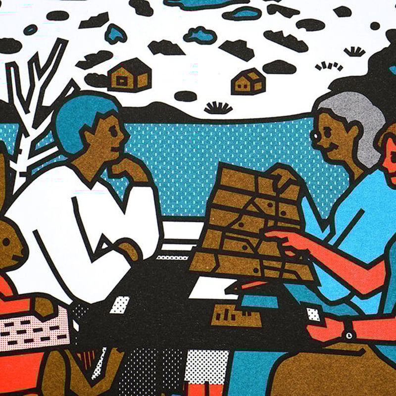 FLAM 3 | A3 RISO poster | ZERO PER ZERO_JP