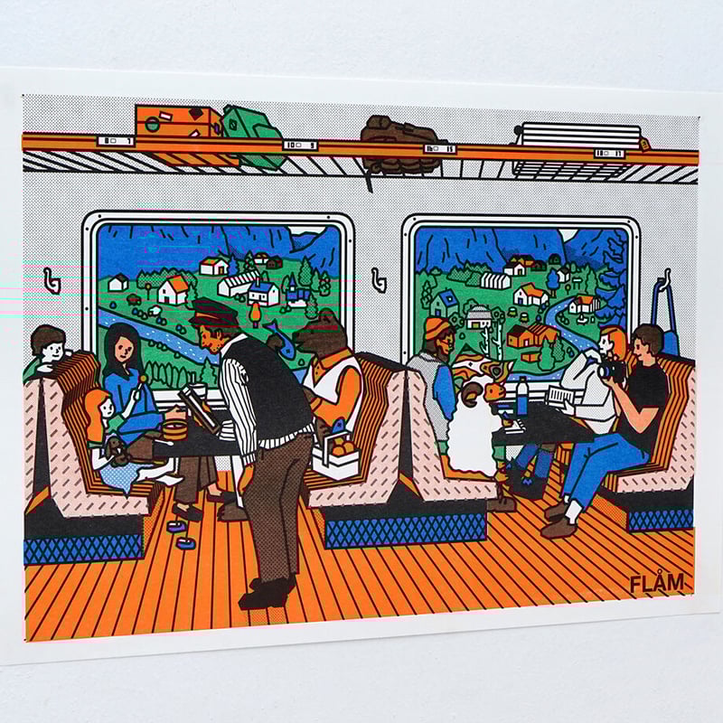 FLAM 2 | A3 RISO poster | ZERO PER ZERO_JP