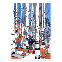 WHITE BIRCH | A3 RISO poster