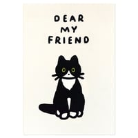 CAT 6 (TUXEDO) | Pressed card