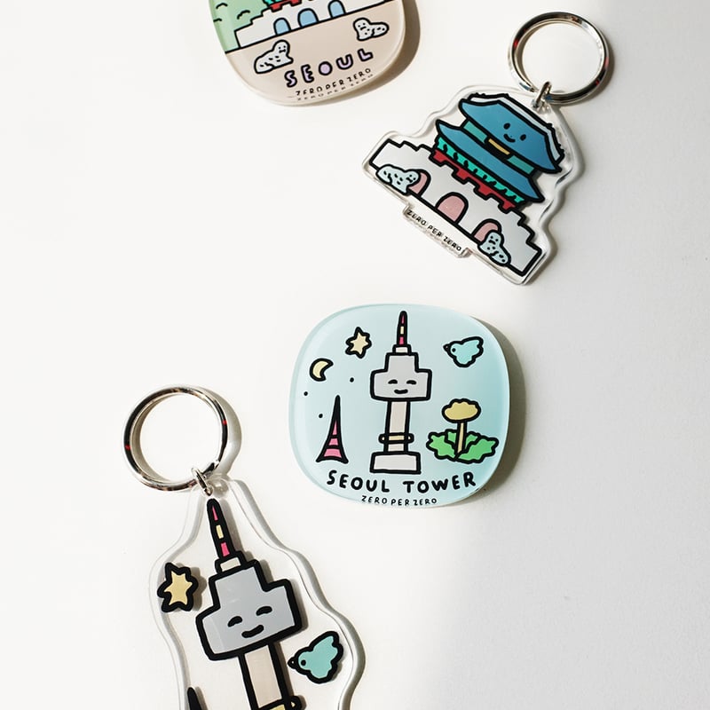 SEOUL TOWER 5 sky blue | Magnet | ZERO PER ZERO_JP