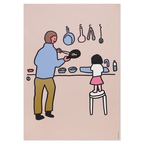 COOKING (OFFSET) | A3 poster（受注生産商品）