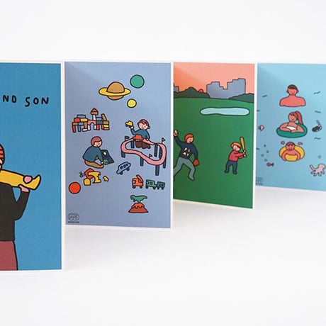 FATHER & SON | Postcard set