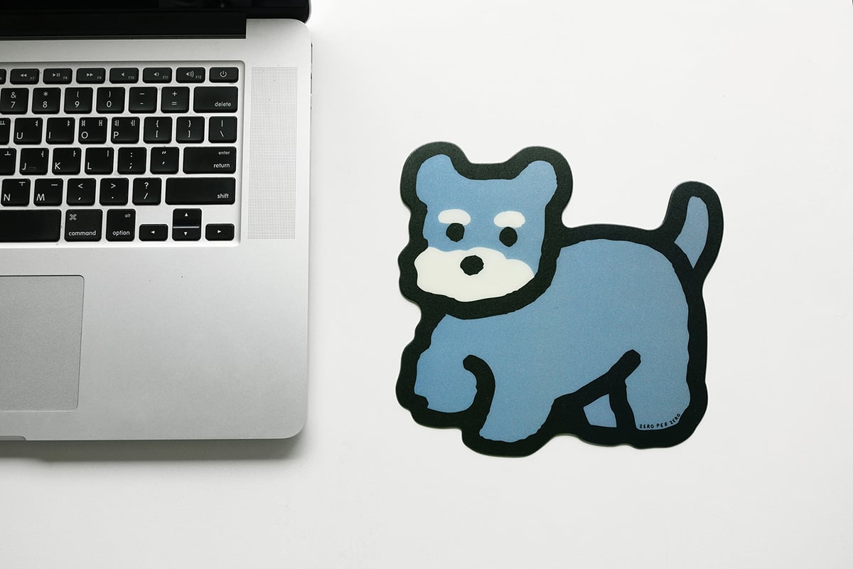 SCHNAUZER | Mouse pad (DIE-CUT) | ZERO PER ZERO_JP