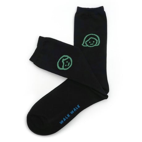 COUPLE Black (L / 26cm) | Socks
