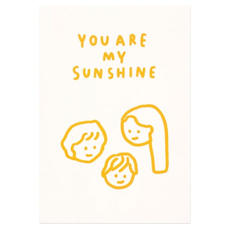 FAMILY SUNSHINE | Pressed card