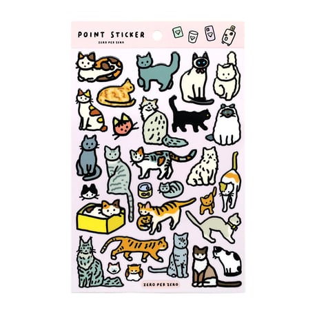 POINT STICKER-CAT | Sticker