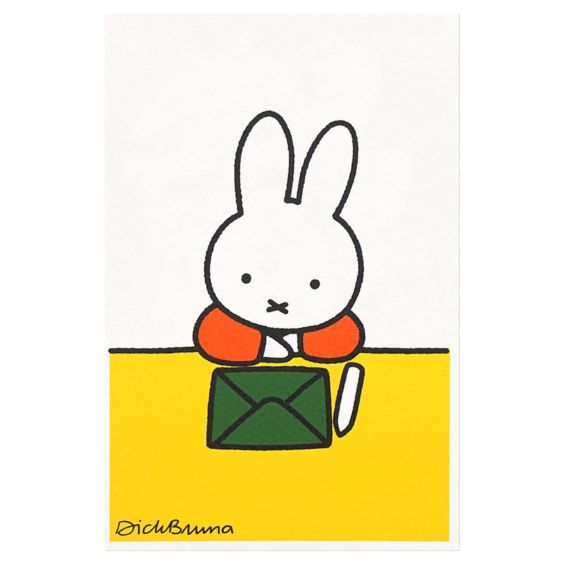 MIFFY LETTER | Miffy Silkscreen postcard | ZERO