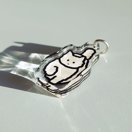 CAT 2 (WHITE) | Objet Keyring