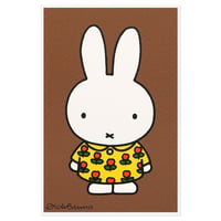 MIFFY FLOWER | Miffy Silkscreen postcard