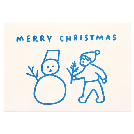 SNOWMAN | Christmas pressed card