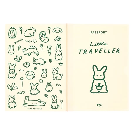 RABBIT beige | Passport cover 2