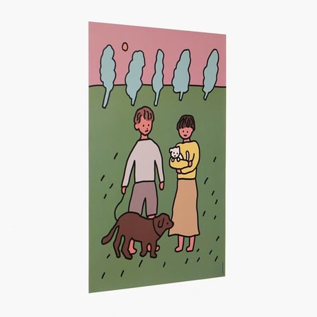 COUPLE & DOG | A3 poster（受注生産商品）