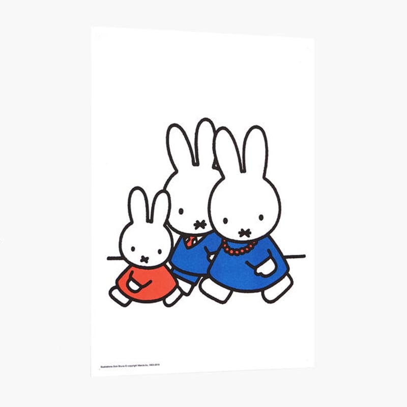 FAMILY WALKING | Miffy A3 RISO poster | ZERO PE