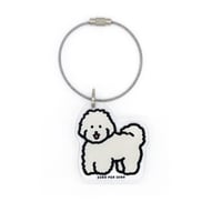 DOG 1 (WHITE PUPPY) | Objet Keyring