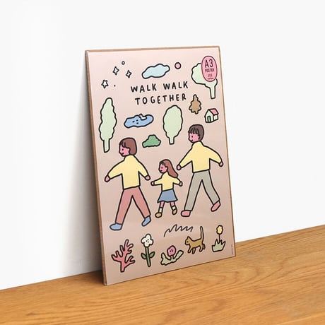 FAMILY WALK WALK | A3 poster（受注生産商品）