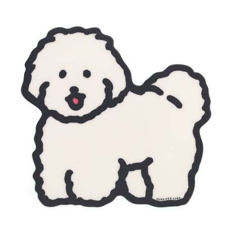 WHITE PUPPY | Mouse pad (DIE-CUT)
