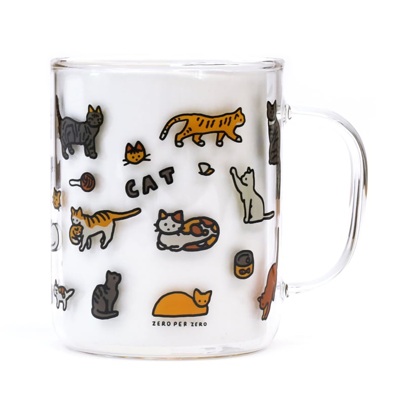 CAT DICTIONARY L | Glass Cup | ZERO PER ZERO_JP