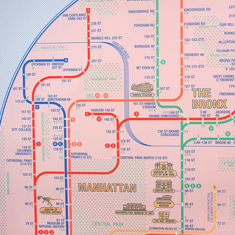 NYC pink | Railway poster