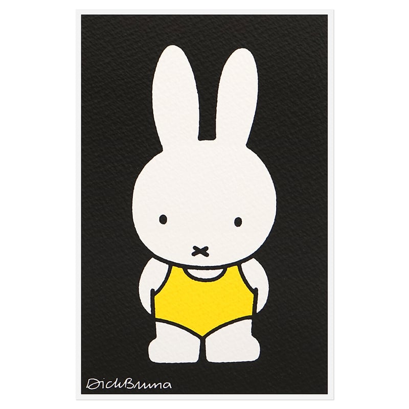 MIFFY SWIMSUIT | Miffy Silkscreen postcard | ZE