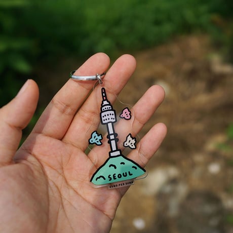 SEOUL TOWER [M] | Stand Up Keyring