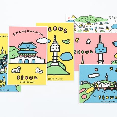 SEOUL BEST | Silkscreen postcard set