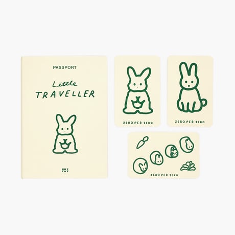 RABBIT beige | Passport cover 2