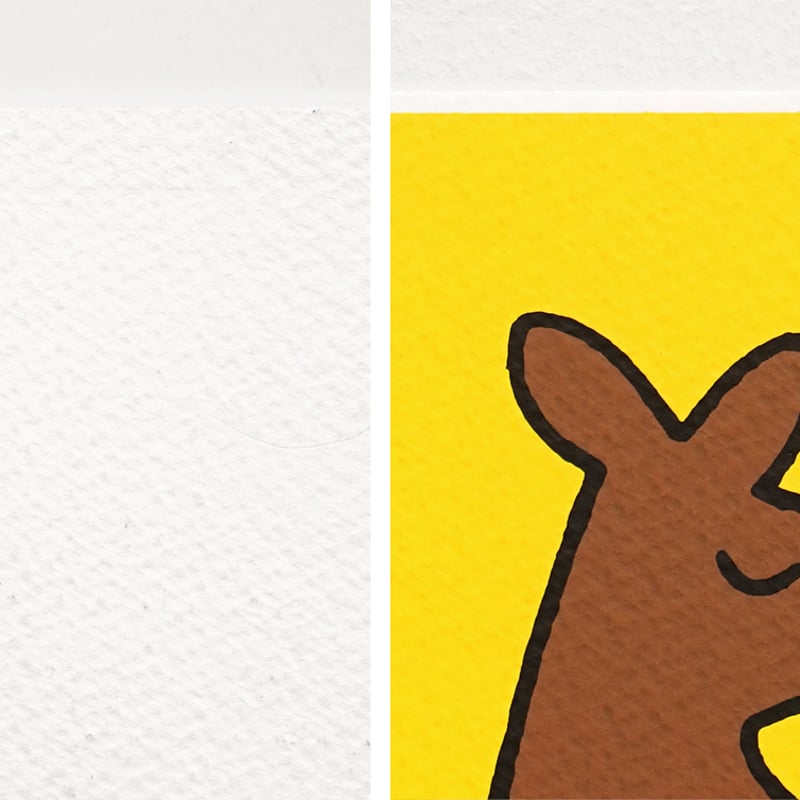 GIRL WITH GLASSES | Miffy Silkscreen postcard |